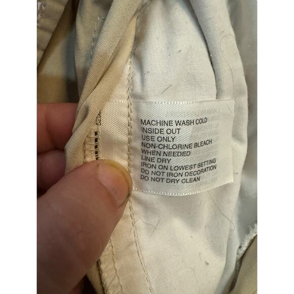 Vintage Y2K Arizona Jeans Embroidered Floral Hummingbird Cargo Pants Size 14 - Picture 11 of 12